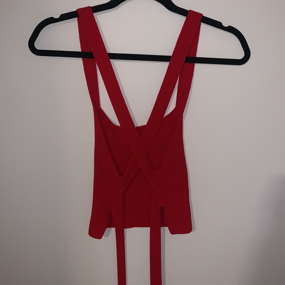 Aritzia Red Cross over crop top - Picture 2 of 4
